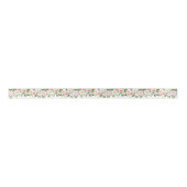 Blush Floral Satin Ribbon Satinband (Vorderseite)