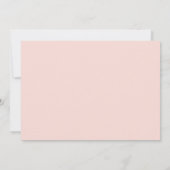 Blush Floral Succulents Cactus Brautparty Einladung (Rückseite)