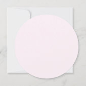 Blush Floral Wasserfarbe Rosa Hochzeit Save The Date (Rückseite)
