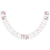 Blush Floral Watercolor Bridal Bunting Banner (Alle)