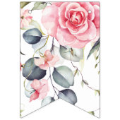 Blush Floral Watercolor Bridal Bunting Banner (Erste Fahne)