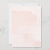 Blush Floral Watercolor Memorial Service Einladung (Rückseite)