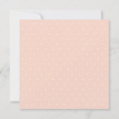 Blush Floral Watercolor mit Dots Retirement Party Einladung (Rückseite)