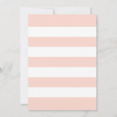 Blush Floral Watercolor Navy Bridal Luncheon Einladung (Rückseite)