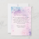 Blush Floral Wedding Danke Karte (Rückseite)