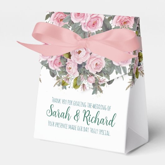Blush Floral Wedding Geschenkschachtel (Vorderseite)