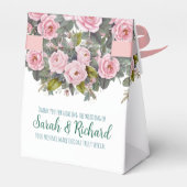 Blush Floral Wedding Geschenkschachtel (Rückseite)