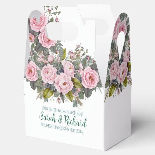 Blush Floral Wedding Geschenkschachtel (Geöffnet)