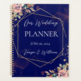 Blush Floral Wedding Planner Planer
