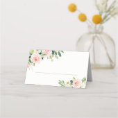 Blush Floral Wedding Table Platzkarten (Vorderseite)