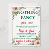Blush Floral Wedding Template - elegant Einladung (Vorderseite)