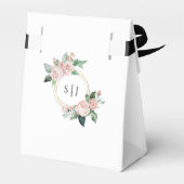 Blush Floral White Wedding Danke Ihnen Gefallen Bo Geschenkschachtel (Rückseite)