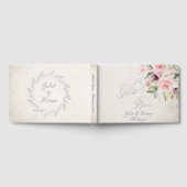 Blush Floral & Wreath - Cream/Silver Gästebuch (Voll)