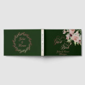 Blush Floral & Wreath - Emerald/Rose Gold Gästebuch (Voll)