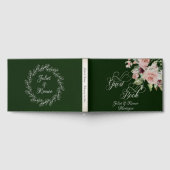 Blush Floral & Wreath - Emerald/Silver Gästebuch (Voll)