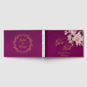 Blush Floral & Wreath - Purple/Gold Gästebuch (Voll)