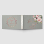 Blush Floral & Wreath - Sage/Rose Gold Gästebuch (Voll)
