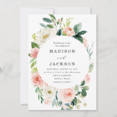 Blush Florals | Einladung zur Hochzeit (Vorderseite)