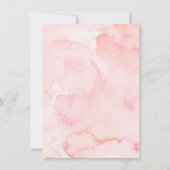 Blush Florals Foto von Birthday | Thank You Card Dankeskarte (Rückseite)