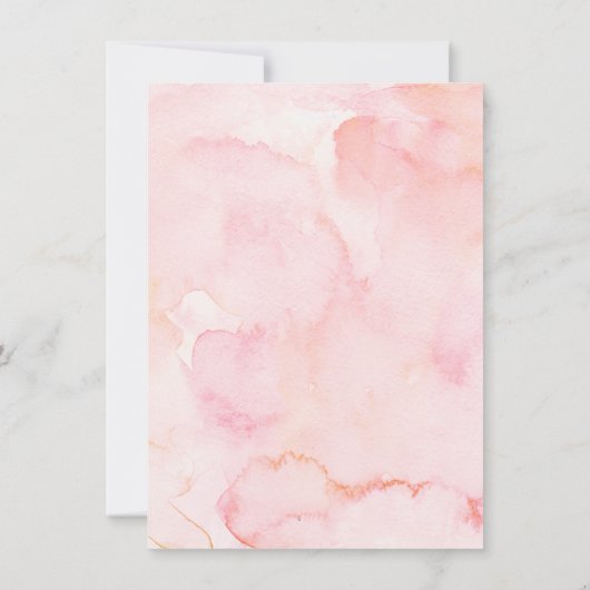 Blush Florals Foto von Birthday | Thank You Card Dankeskarte (Rückseite)