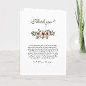 Blush Florals Foto zum Leben Programm (Rückseite)