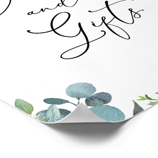 Blush Florals Tea Time Karten und Geschenke Zeiche Poster (Ecke)