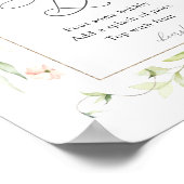 Blush Florals und Greenerity Momosa Bar Sign Poster (Ecke)