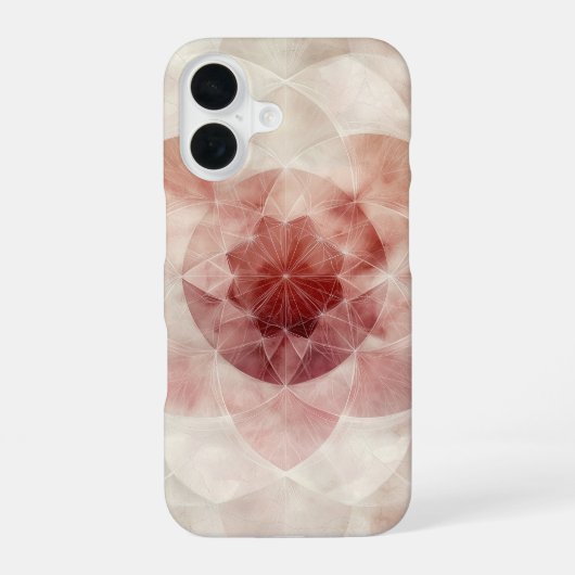 Blush Flow Petals iPhone 16 Hülle (Rückseite)