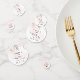 Blush Flowers, Pink Flowers, Boho, Birthday Konfetti