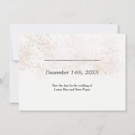 Blush Flush und Gold Save the Date (Rückseite)