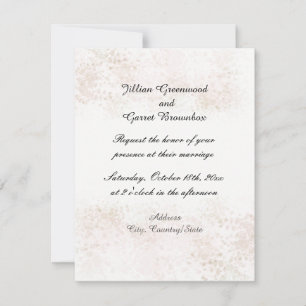 Blush Flush Wedding Einladung