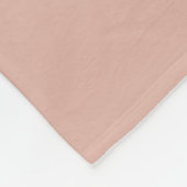 Blush Foto Abschluss Fleecedecke (Ecke)