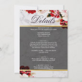 Blush-Foto auf einer Hochzeit Einladung (Rückseite)