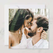 Blush Foto Wedding Square Save the Date (Rückseite)