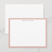 Blush Frame Note Card Einladung (Vorne/Hinten)