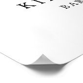 Blush Garden Baby Dusche Begrüßungszeichen Poster (Ecke)