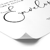 Blush Garden Baby Shower Address Envelope Logo Poster (Ecke)