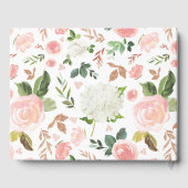 Blush Garden Floral Wedding Gästebuch (Rückseite)