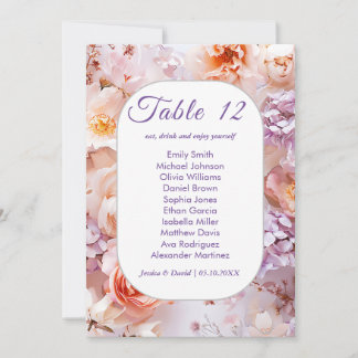 Blush Garden Romantische Hochzeitskarte Einladung