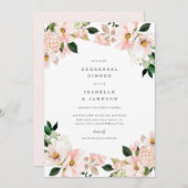 Blush Garden Spring Probe Dinner einladen Einladung (Vorne/Hinten)
