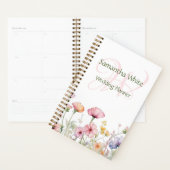 Blush Garden Watercolor Personalized Planner Planer (Anzeige)