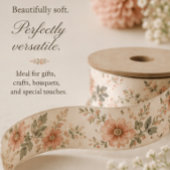 Blush-Garten Satinband