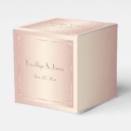 Blush-Gastgeschenk Hochzeit Vintage Felder Geschenkschachtel