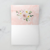 Blush Geogeometrisches Brautparty Vielen Dank Karte (Innenseite)