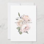 Blush Geometric Bridal Dusche Einladung - (Rückseite)