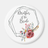 Blush Geometric Frame Mother the Bride Round