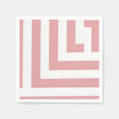 Blush Geometric Party Napkins Serviette (Vorderseite)