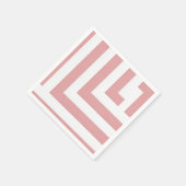Blush Geometric Party Napkins Serviette (Ecke)
