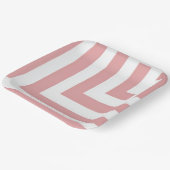 Blush Geometric Pattern Party Pappteller (Gewinkelt)
