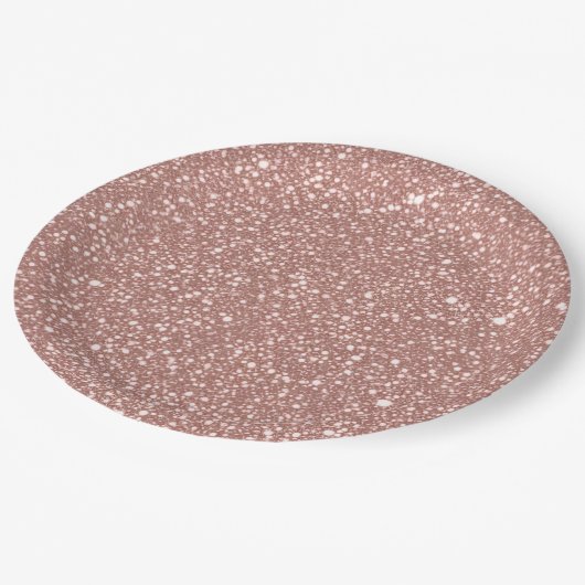 Blush Geometric Pattern Party Pappteller (Schrägansicht)